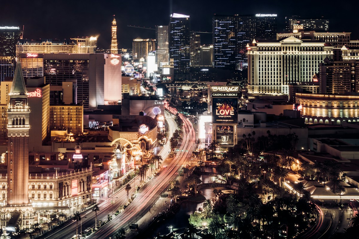 The Las Vegas Strip at night, the city of LDI
