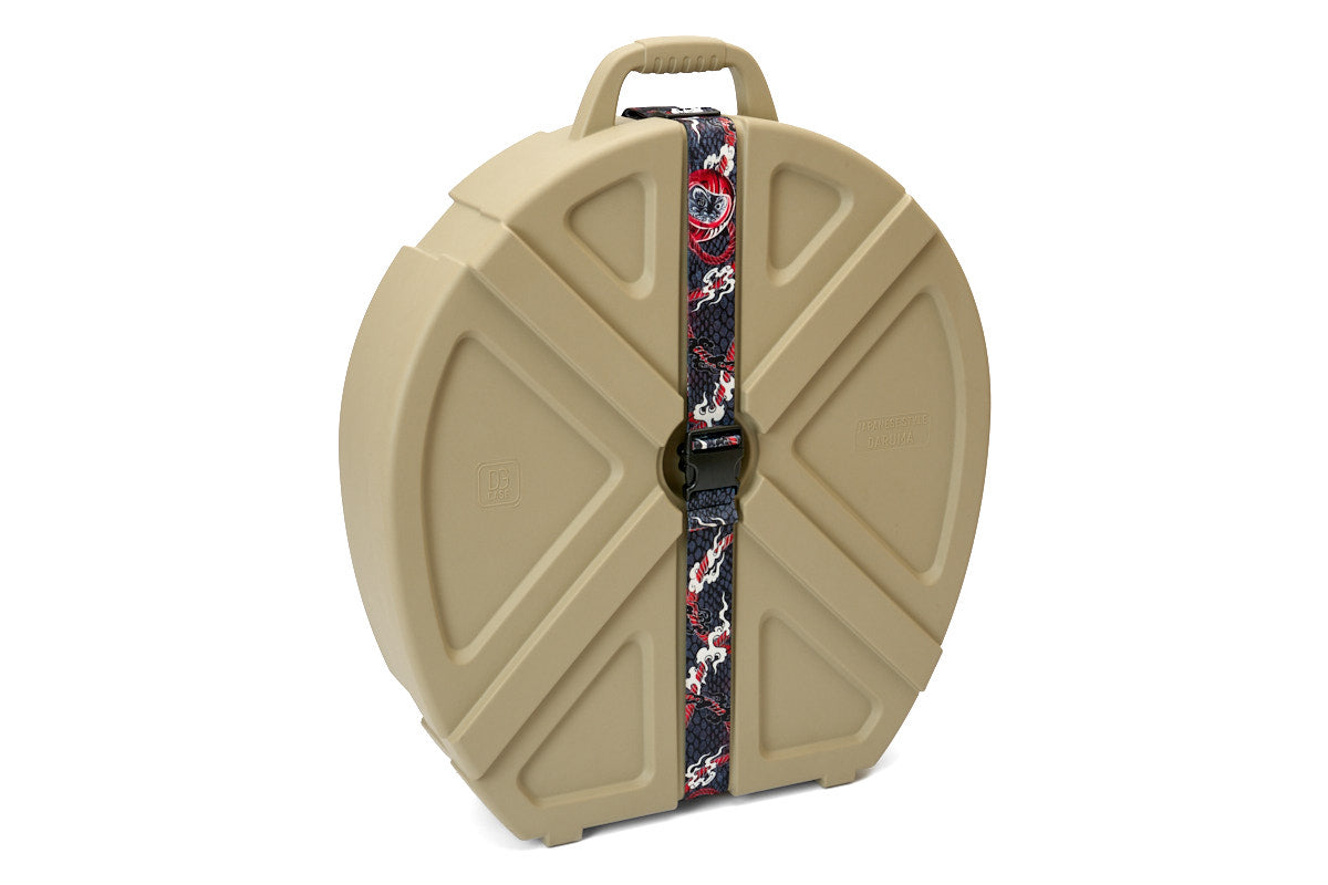 22" TAN Cymbal Hard Case with wheels for Cymbals & Round Drum Shield (DARUMA22-01A)